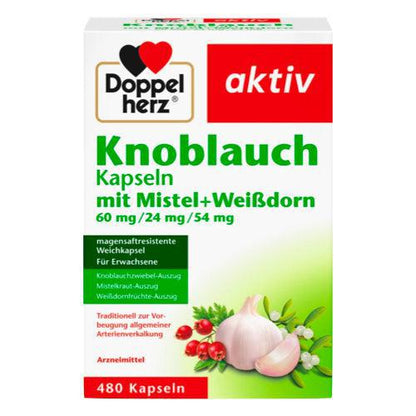 Doppelherz Garlic with Mistletoe & White Thorn 480 cap