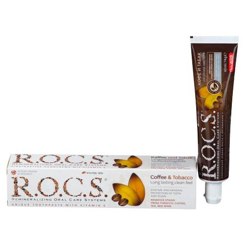 Rocs Adult Coffee & Tobacco Toothpaste 74 g