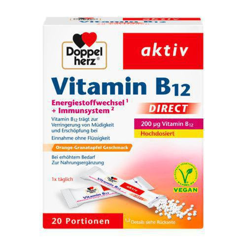 Doppelherz Vitamin B12 Direct 20 Sachets - VicNic.com
