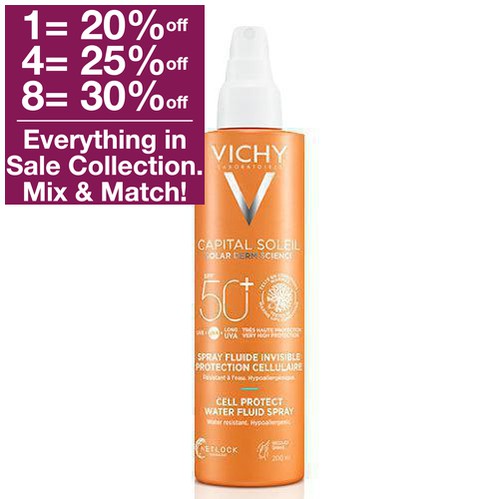 Vichy Capital Soleil Cell Protect Invisible Water Fluid Spray SPF 50+ 200 ml