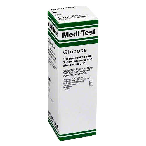 Strisce di test di glucosio di prova Medi 100 PC