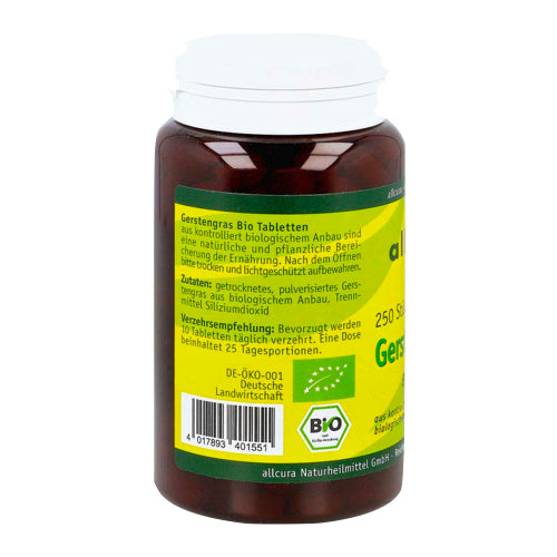 Allcura Barley Grass Organic 250 tablete