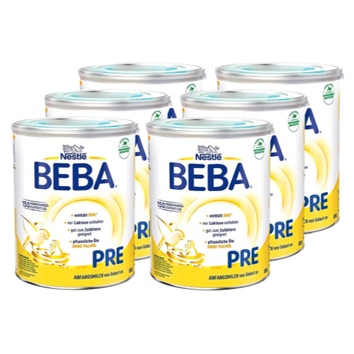 BEBA Pre Baby Formula First Milk (after birth) - Pack of 6 x 800 g