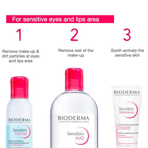 Bioderma Sensibio H2O acs 2-ohase micelārā kosmētikas noņemšanas līdzeklis 125 ml
