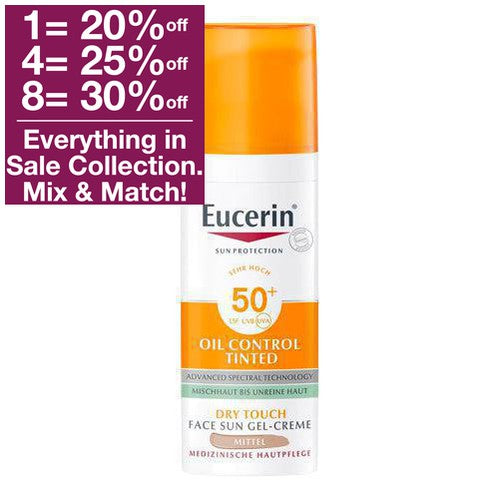 Eucerin Oil Control Sun Gel Cream SPF 50+ (Tinted Middle) 