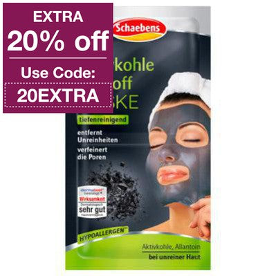Schaebens Active Charcoal Peel Off Mask 2x8 ml
