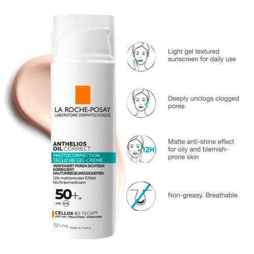 La Roche-Posay Anthelios Oil Correct Gel-Cream 50+ details - VicNic.com