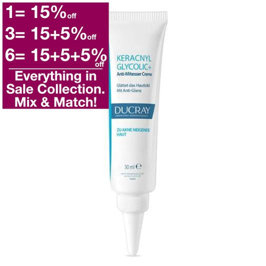 Ducray Keracinyl Glycolic+ Cream 30 ml - VicNic.com