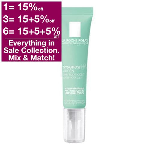 La Roche-Posay Hydraphase Intense Eyes is a lightweight eye care product that intensively moisturizes irritable, sensitive eyes. Hydraphase strengthens cell cohesion so that the skin barrier itself can store more moisture again.