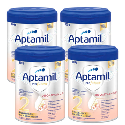 <tc>Aptamil</tc> 2 حليب بروفوتورا ديو أدفانس للمتابعة (6 أشهر فأكثر) 4 × 800 غرام