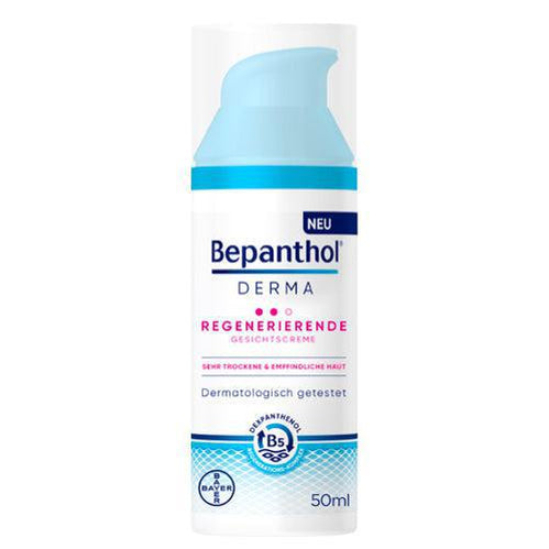 Bepanthol DERMA Regenerating Face Cream 50 ml new packaging