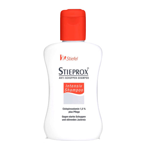 Close up of the shampoo bottle