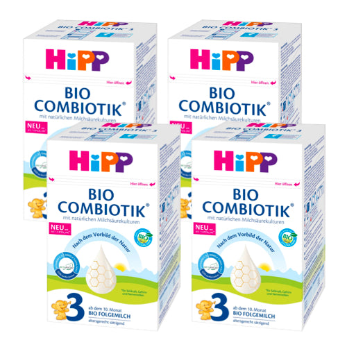 Hipp 3 Combiotic Organic Follow-on Milk (10 months+) - Pack 4 x