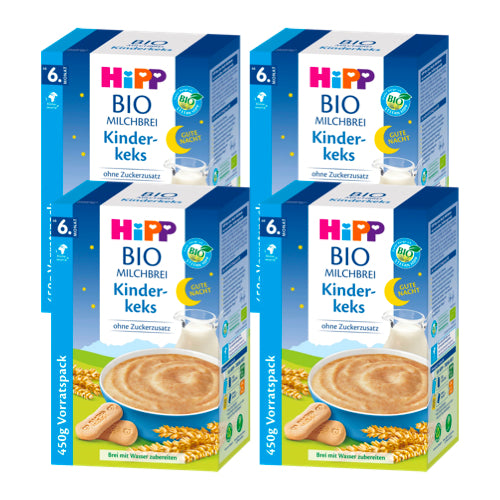 Hipp Organic Biscuit Porridge (6+ months) - Pack of 4 x 450g