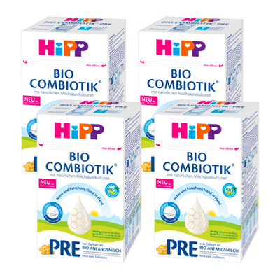 HiPP PRE Combiotik bio csecsemőtej formula (születéstől) 4x600g