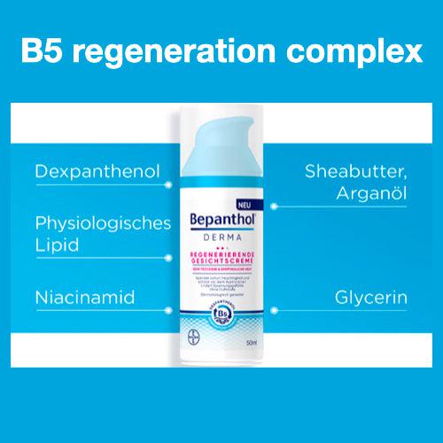 Bepanthol DERMA Regenerating Face Cream 50 ml ingredients