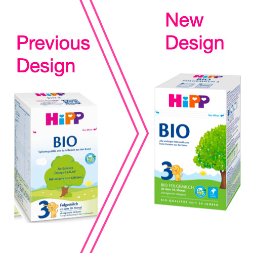 Hipp 3 BIO Organic Baby Follow-on-Milk  (10 months+) - Pack of 4 x 600g