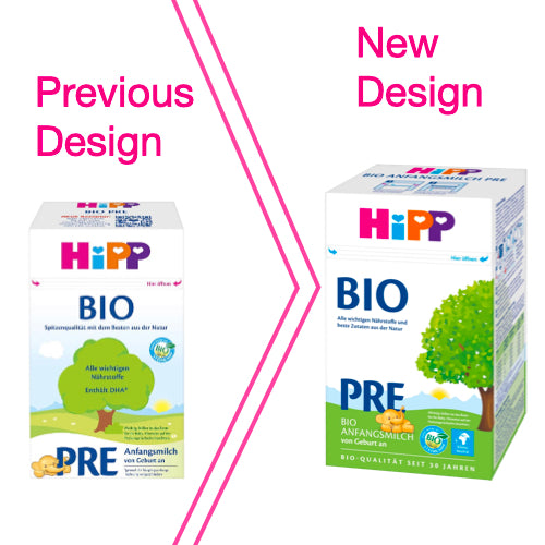 Hipp Pre BIO Organic Baby Formula (from birth)  - Pack of 4 x 600g