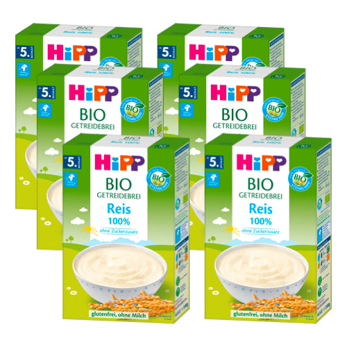 Hipp Organic Porridge 100% Rice (5+ months) - Pack of 6 x 200g VicNic,com