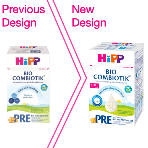 HIPP Pre Combiotik Organic Baby Formula (από τη γέννηση) - Πακέτο 4 x 600g