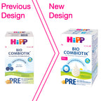 Hipp PRE Combiotik Organic Baby Formula (from birth) - Pack of 4 x 600g