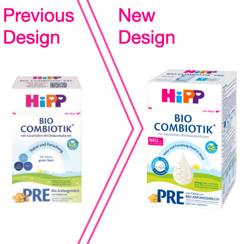 Hipp PRE Combiotik Organic Baby Formula (from birth) - Pack of 4 x 600g