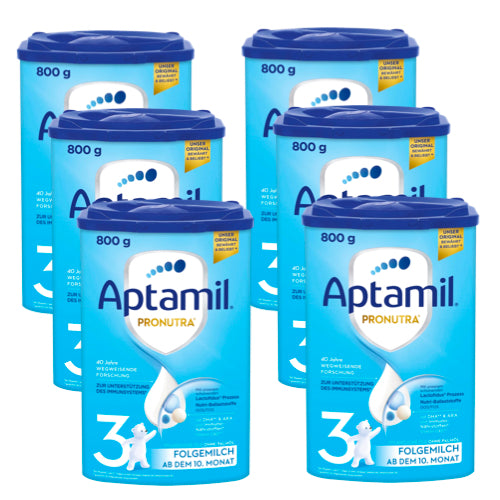 <tc>Aptamil</tc> PRONUTRA 3 Baby Formula Suif-On-Milk - Pack de 6 x 800g