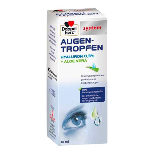 Colírio doppelherz hyaluron 0,3% + aloe vera 10 ml