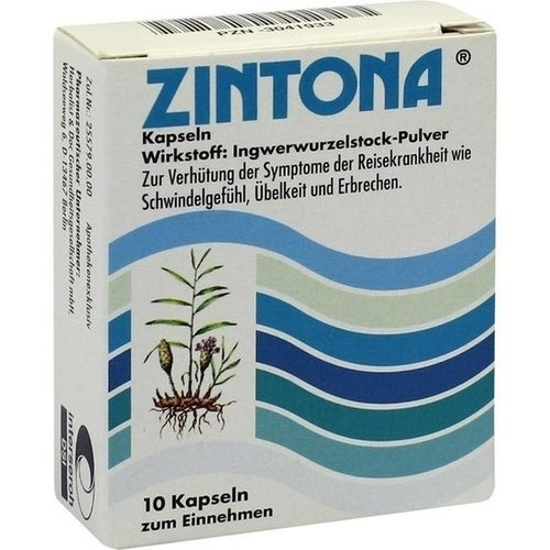 Zintona ginger for motion sickness