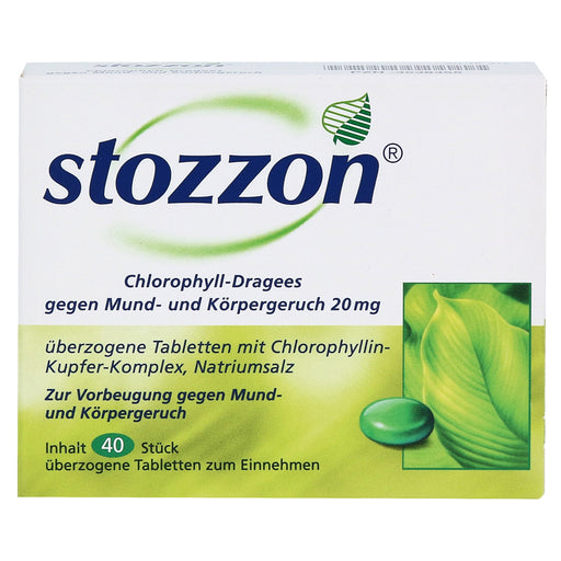 Stozzon Chlorophyll Dragees Against Mouth & Body Odor 40 pcs