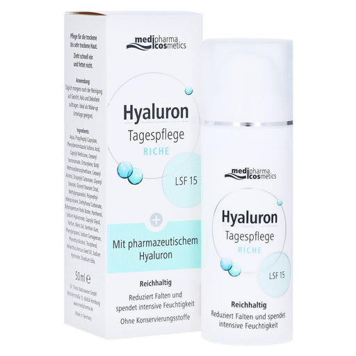 Medipharma Hyaluron Day Cream Riche SPF 15 50 ml