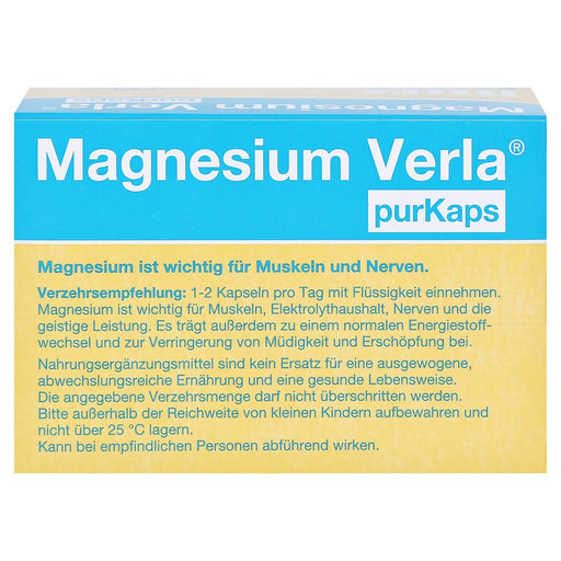 Magnesium Verla Purkaps Vegan Oral Capsules 60 cap
