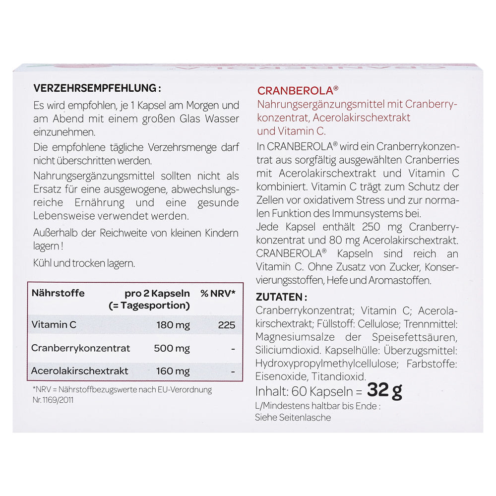 Cranberola Capsules 60 pcs
