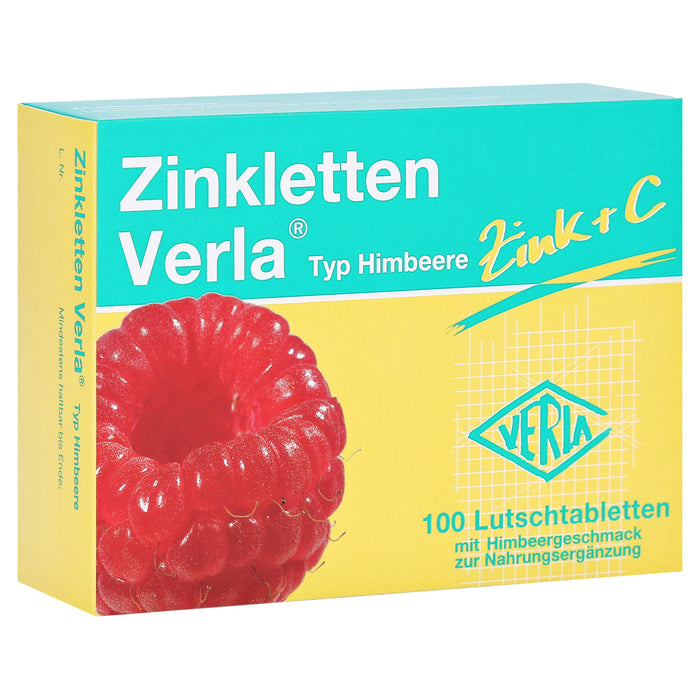 Zinkletten Verla Raspberry Lozenge 100 cap