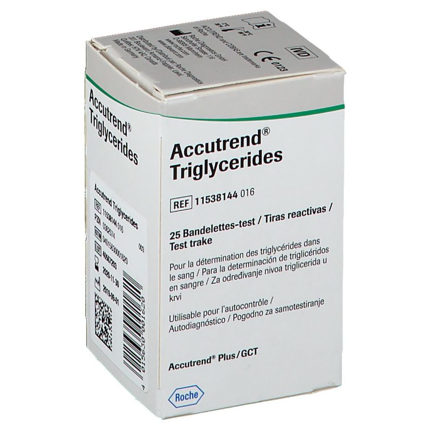 Accutrend triglycerides testremsor 25 st