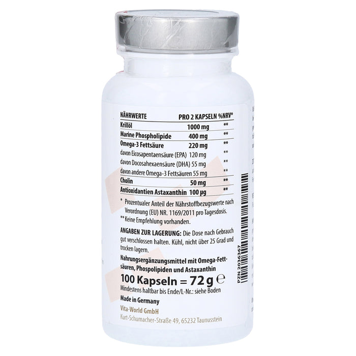 Krill Oil 500 mg Capsules Antarctica - nutrition