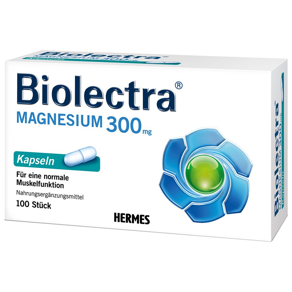 „Biolectra Magnes“ 300 mg kapsulės 100 dangtelis