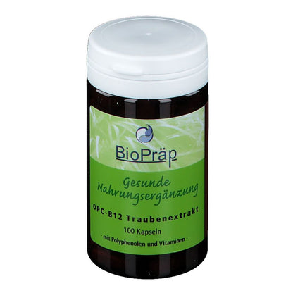 BioPräp OPC B12 Grape Extract Capsules 100 pcs