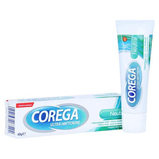 Corega Ultra Denture Fixative Cream Neutral Tasteless 40 g