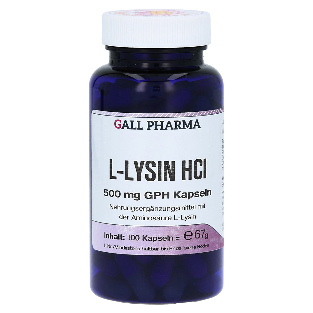 L-Lysine 500 Mg Capsules 100 pcs