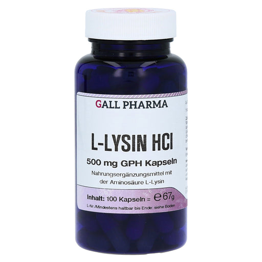 L-Lysine 500 Mg Capsules 100 pcs