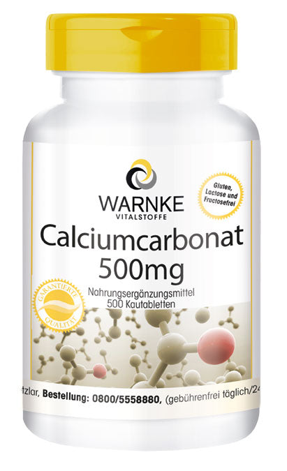 Warnke Calcium 500 Chewable Tablets 500 pcs
