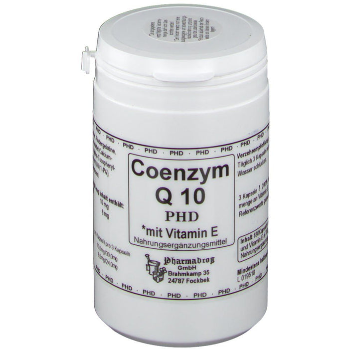 PHD Coenzyme Q10 + Vitamin E Capsules 180 pcs