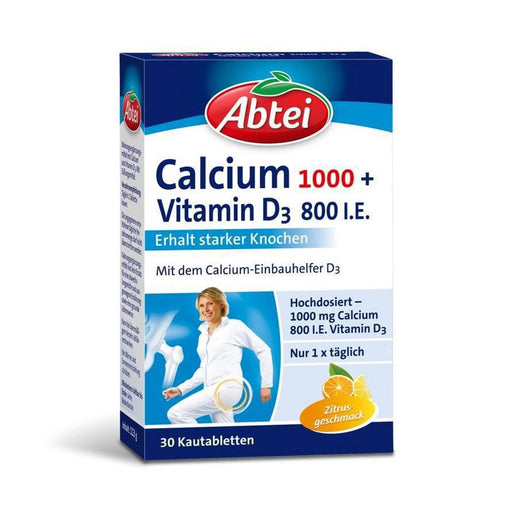 Abtei Calcium 1000 + D3 Chewable 30 tab