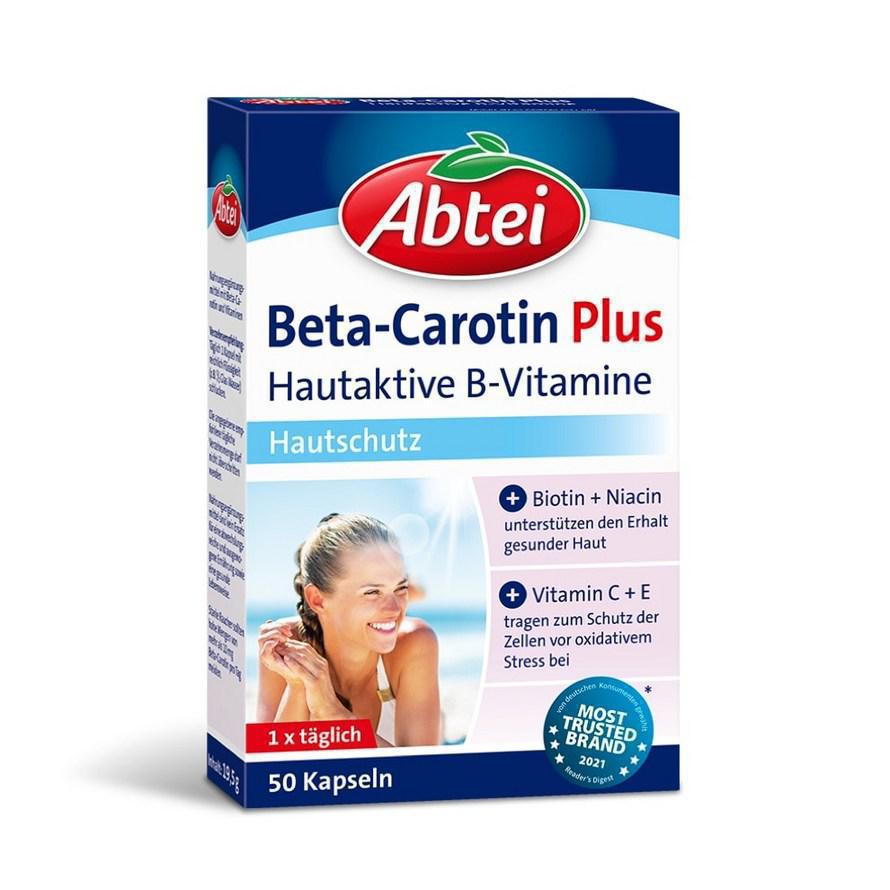 Abtei Beta-Carotin Plus Skin-Active B Vitamins 50 cap