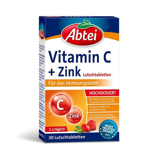 Abtei Vitamin C Plus Zinc Lozenges 30 cap