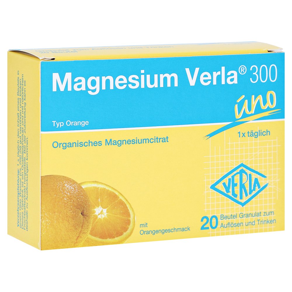 Verla Magnesium 300 Orange Granules Sachets 20 pcs