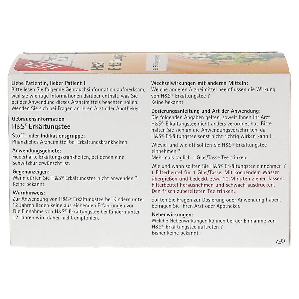 H&S Cold Tea No. 4 20x2.0 g