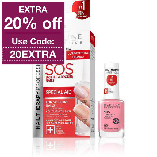 Eveline Cosmetics Nail Therapy Professional SOS Brittle & Broken Nails Conditioner 12 ml