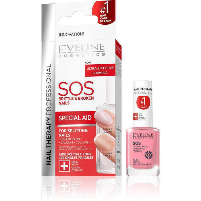 Eveline Cosmetics Nail Therapy Professional SOS Brittle & Broken Nails Conditioner 12 ml